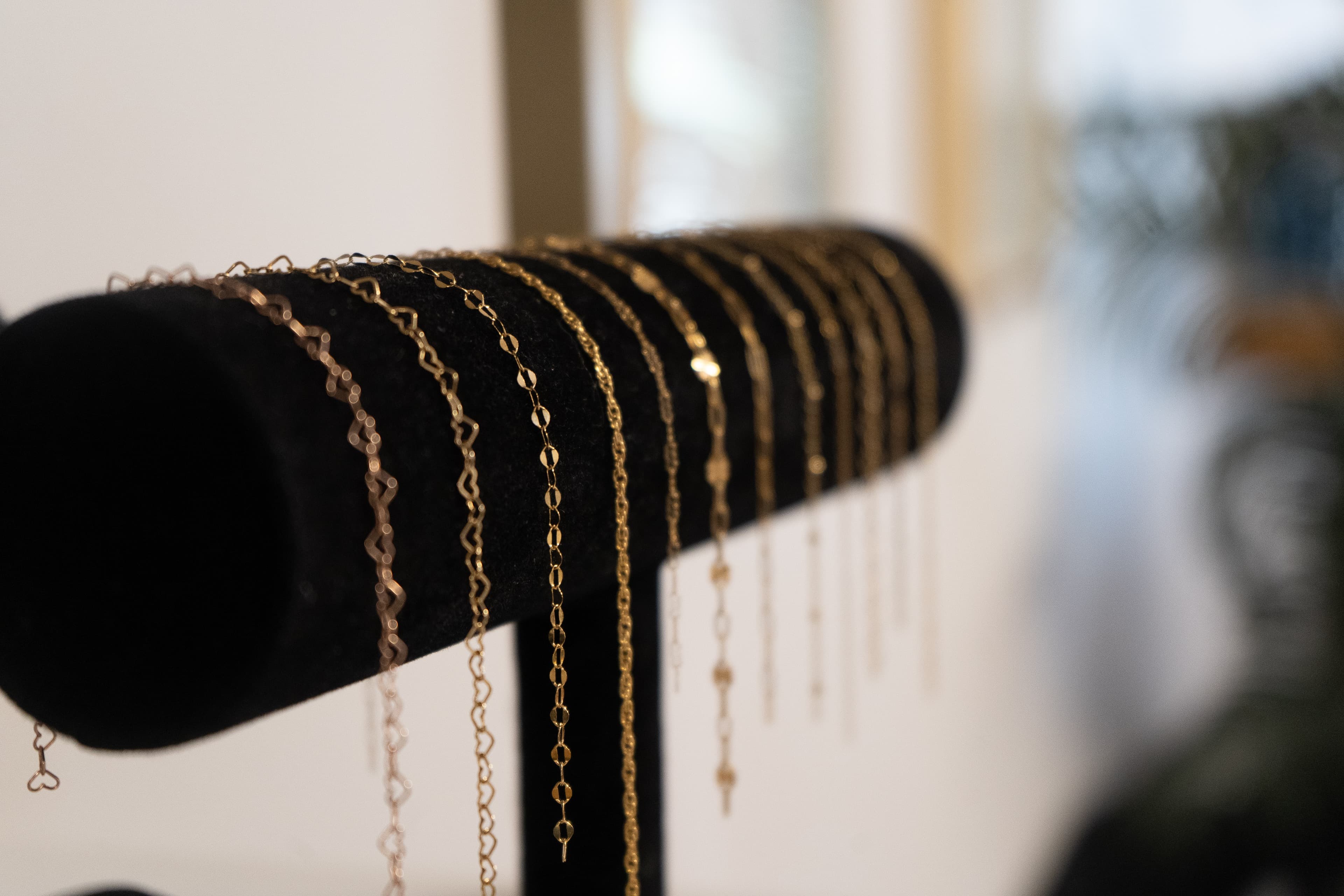 Permanent jewelry chains at The Ivy Beauty Suites
