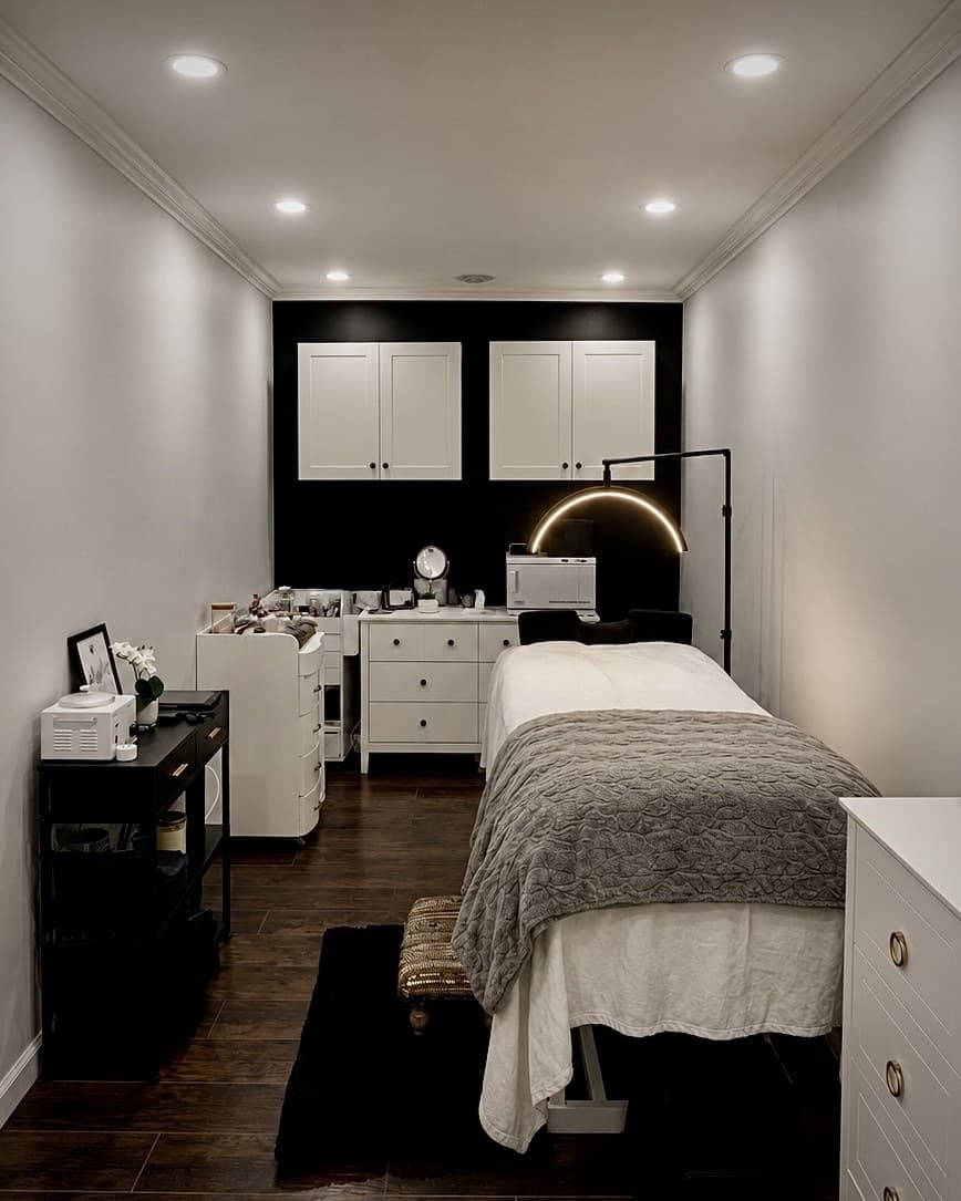 Long treatment room at The Ivy