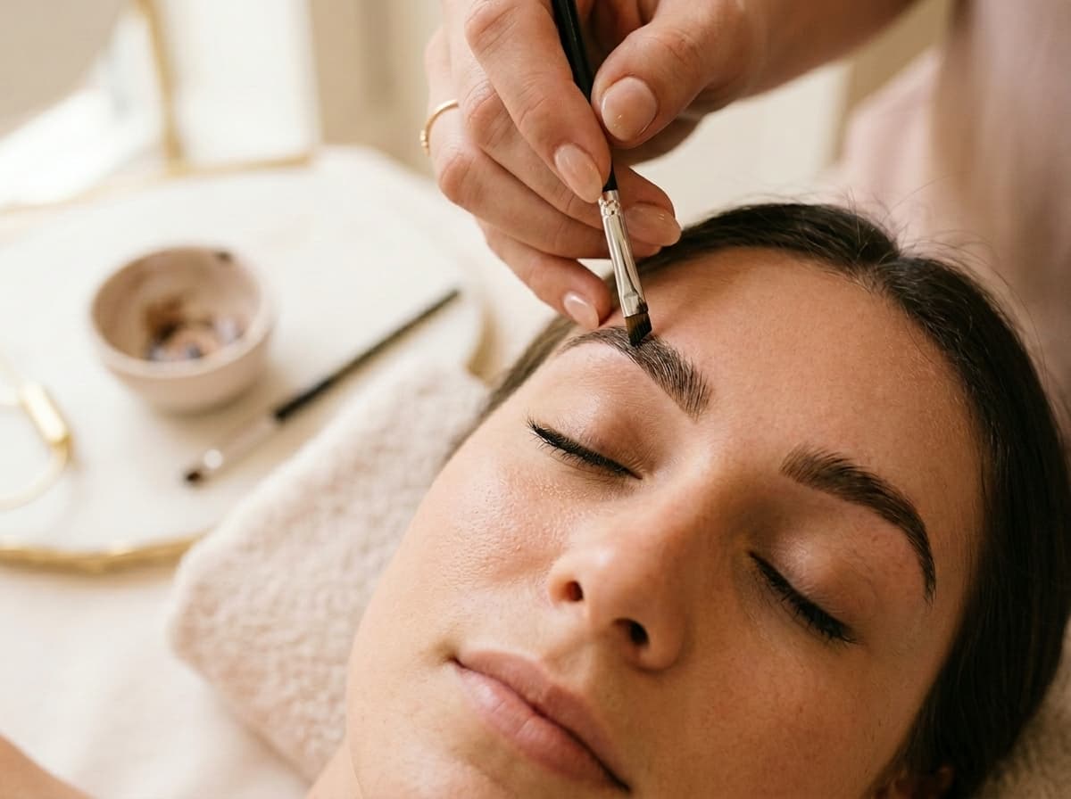 Brow tinting treatment